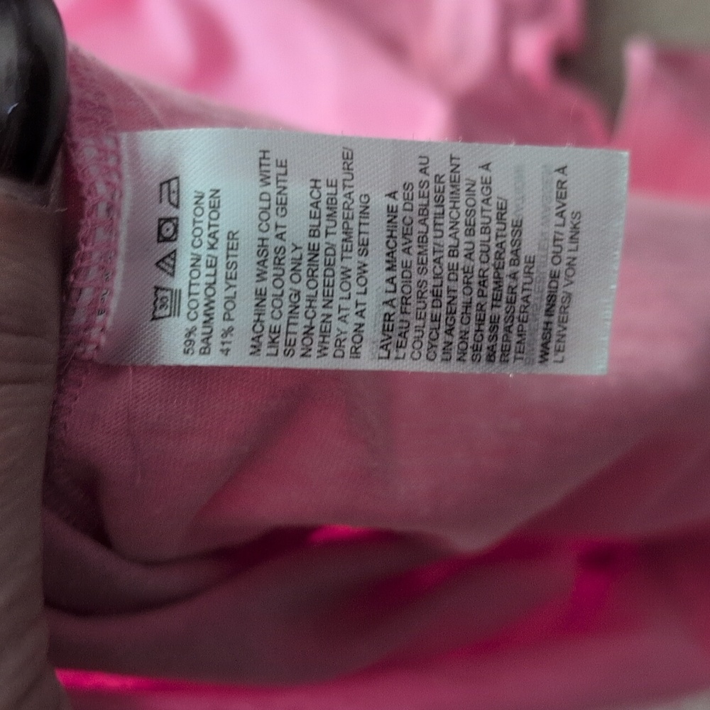 Pink Kids Ruffle Sleeve Top XL - Picture 4 of 4